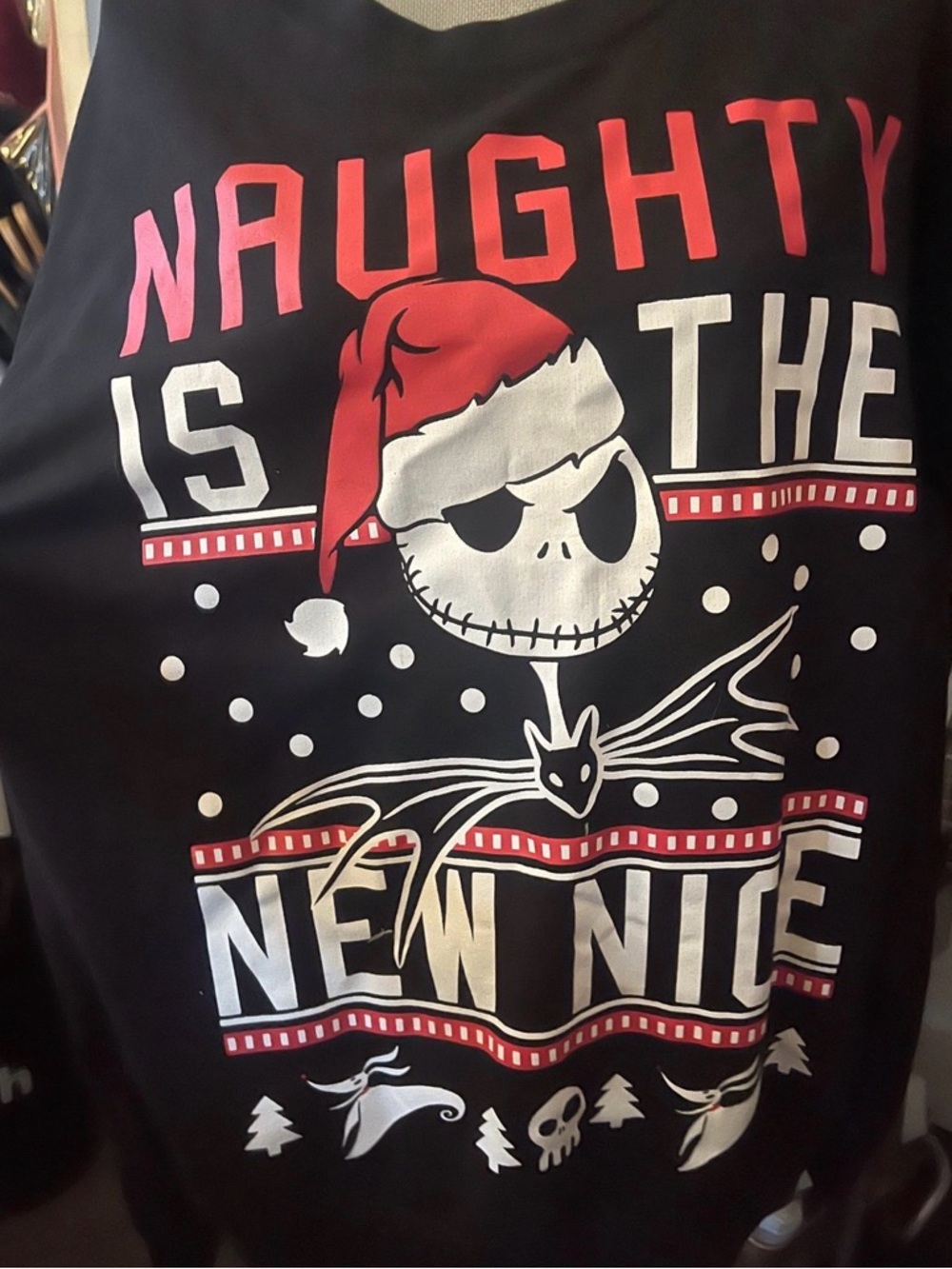 Disney Black Jack Skellington 'Naughty Is The New Nice' Holiday